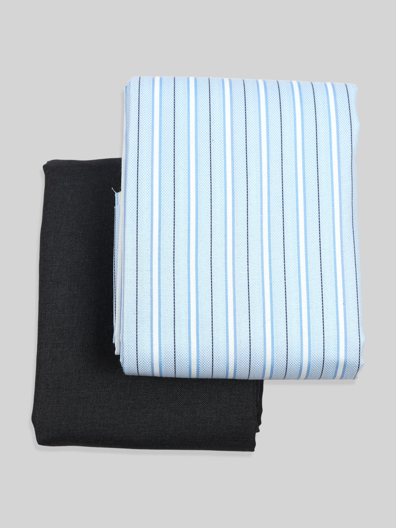 Cotton Striped Shirting & Suiting Gift Box Combo ME94