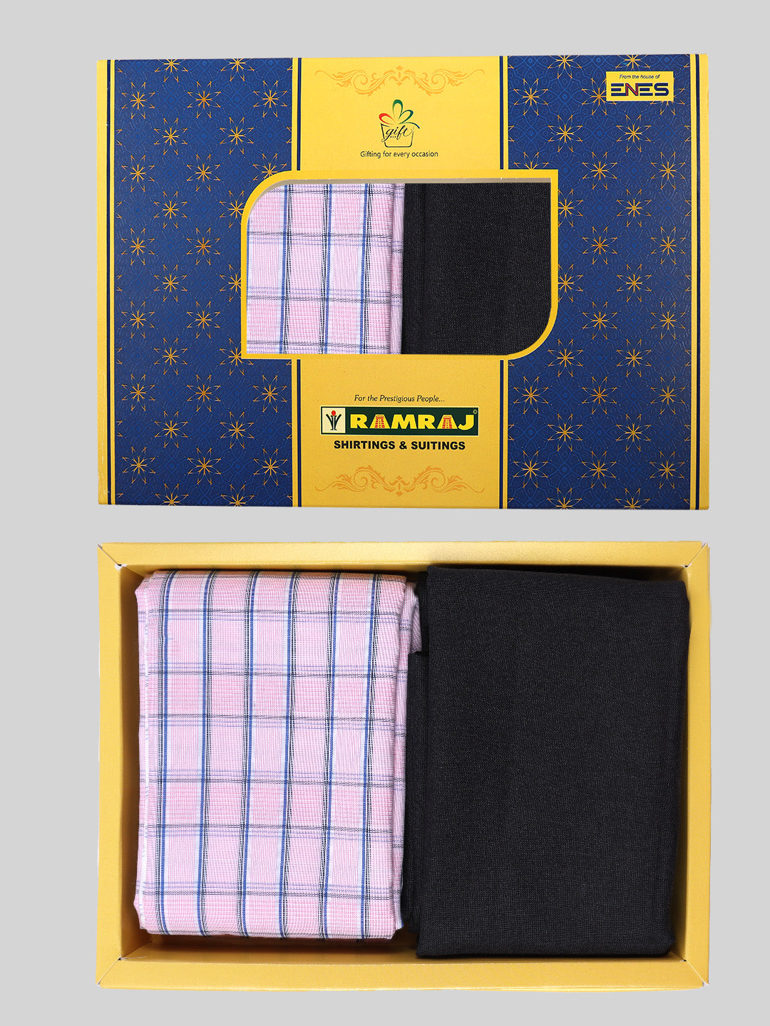 Cotton Checked Shirting & Suiting Gift Box Combo ME104-Ad vert