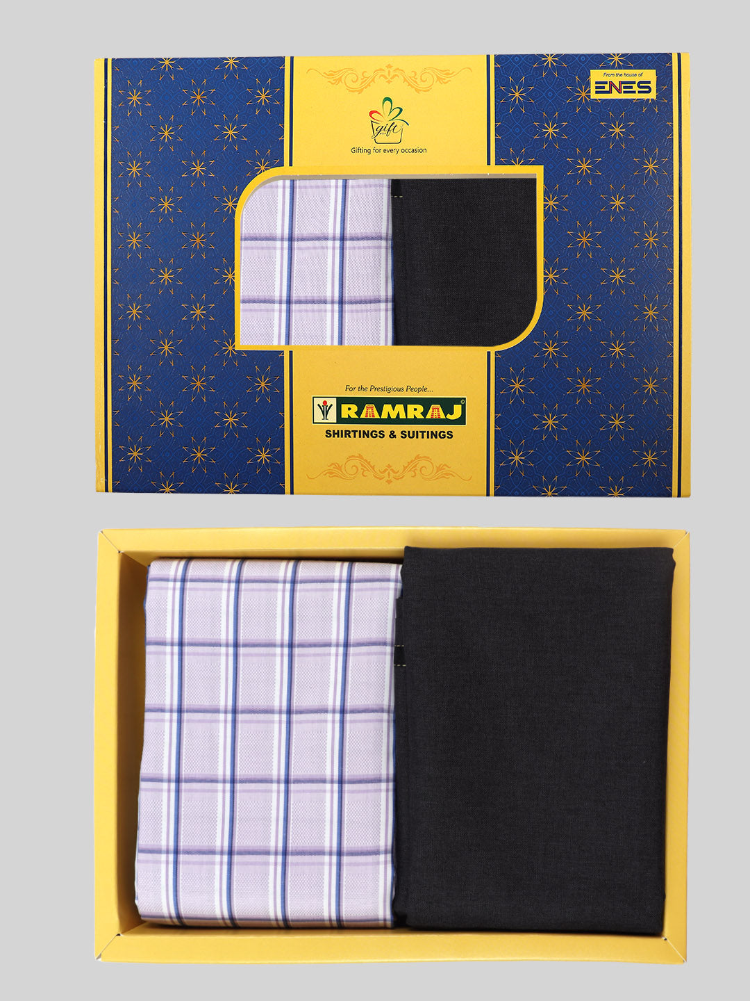 Cotton Checked Shirting & Suiting Gift Box Combo ME105-Ad vert