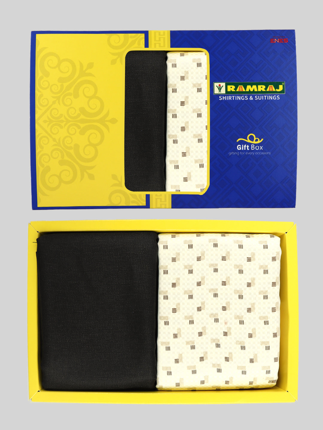 Men Cotton Blend Printed Shirting & Suiting Gift Box ME221
