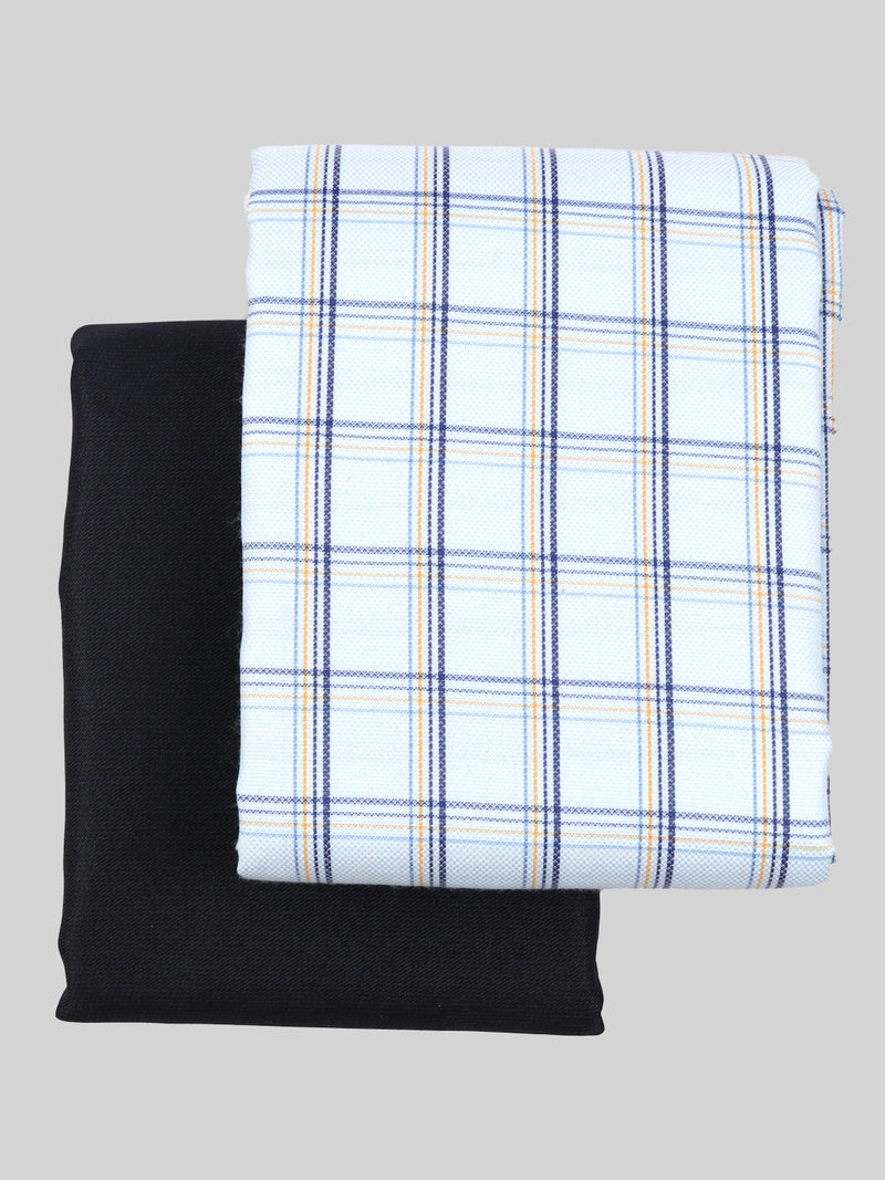 Cotton Checked Shirting & Suiting Gift Box Combo ME106