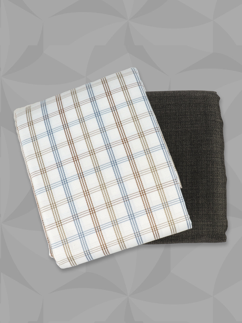 Cotton Blend Checked Shirting & Suiting Gift Box ME239