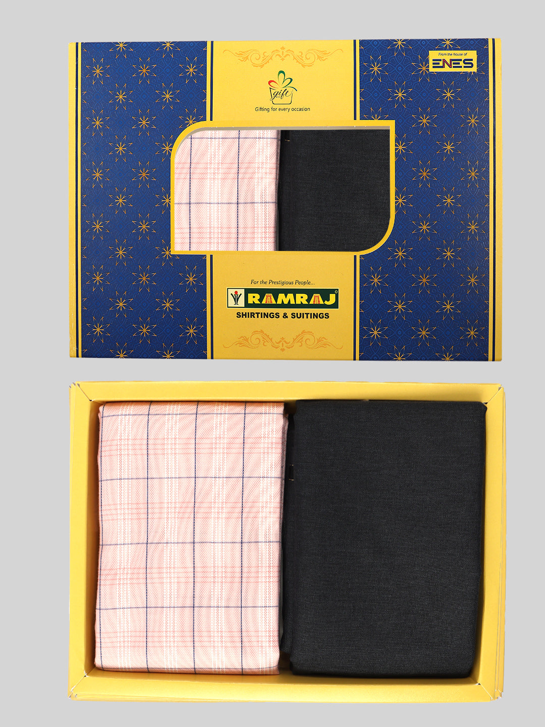 Cotton Checked Shirting & Suiting Gift Box Combo ME111-d vert