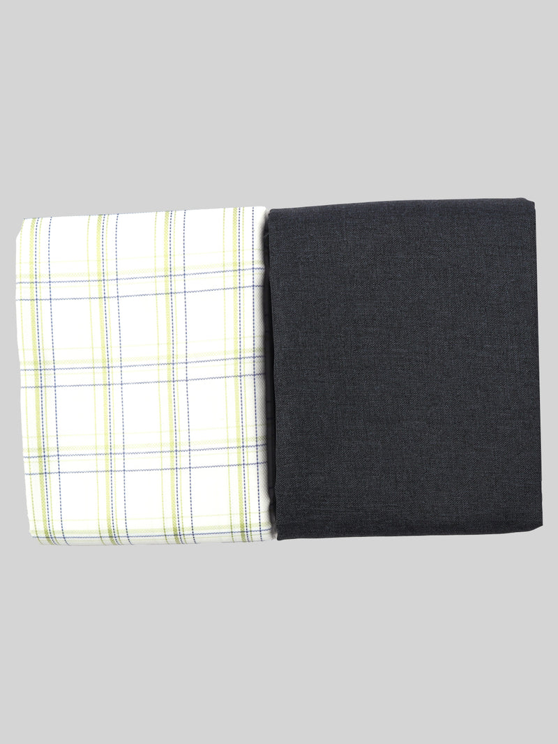 Cotton Checked Shirting & Suiting Gift Box Combo ME91