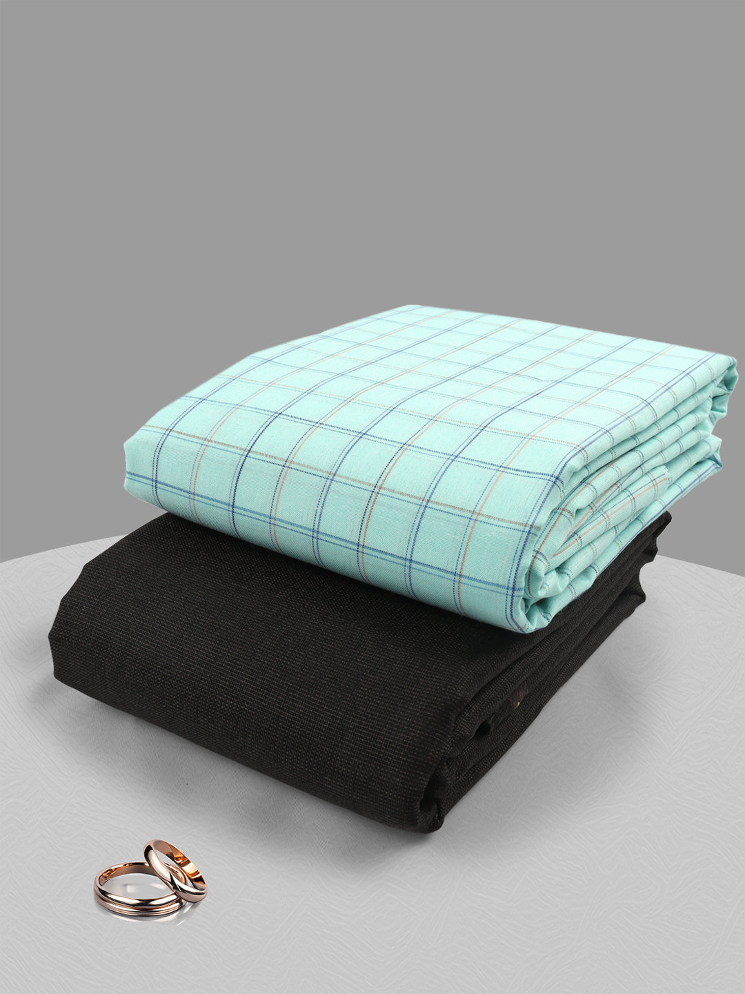 Cotton Blend Checked Shirting & Suiting Gift Box ME254