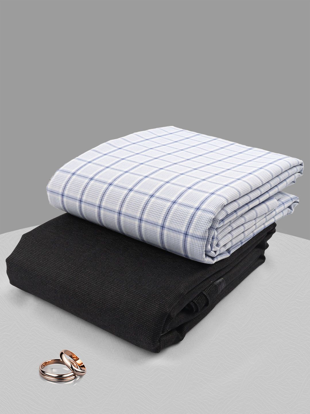Cotton Blend Checked Shirting & Suiting Gift Box ME256