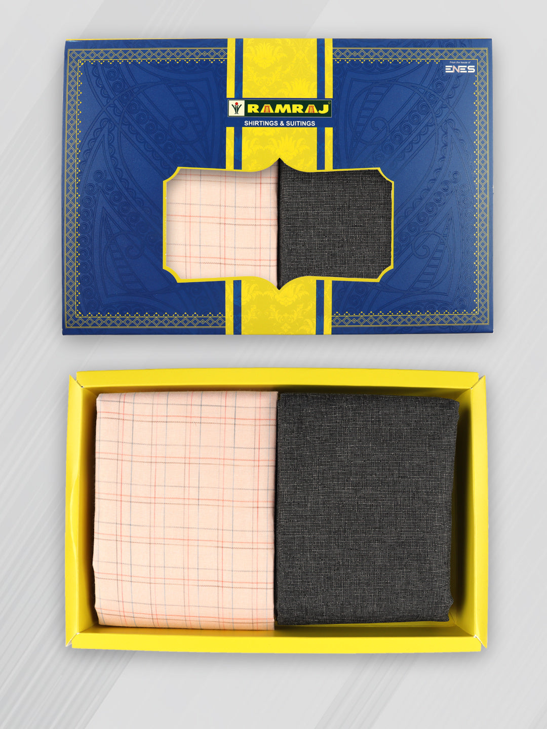 Cotton Blend Checked Shirting & Suiting Gift Box ME257