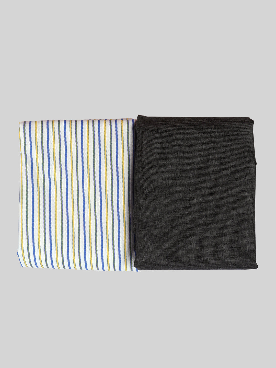 Cotton Striped Shirting & Suiting Gift Box Combo ME93