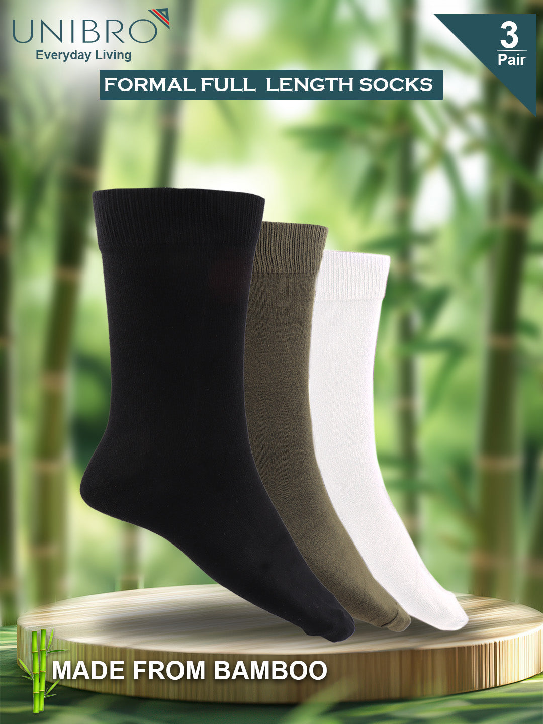 Men Assorted Bamboo Formal Full Length Socks FFS1