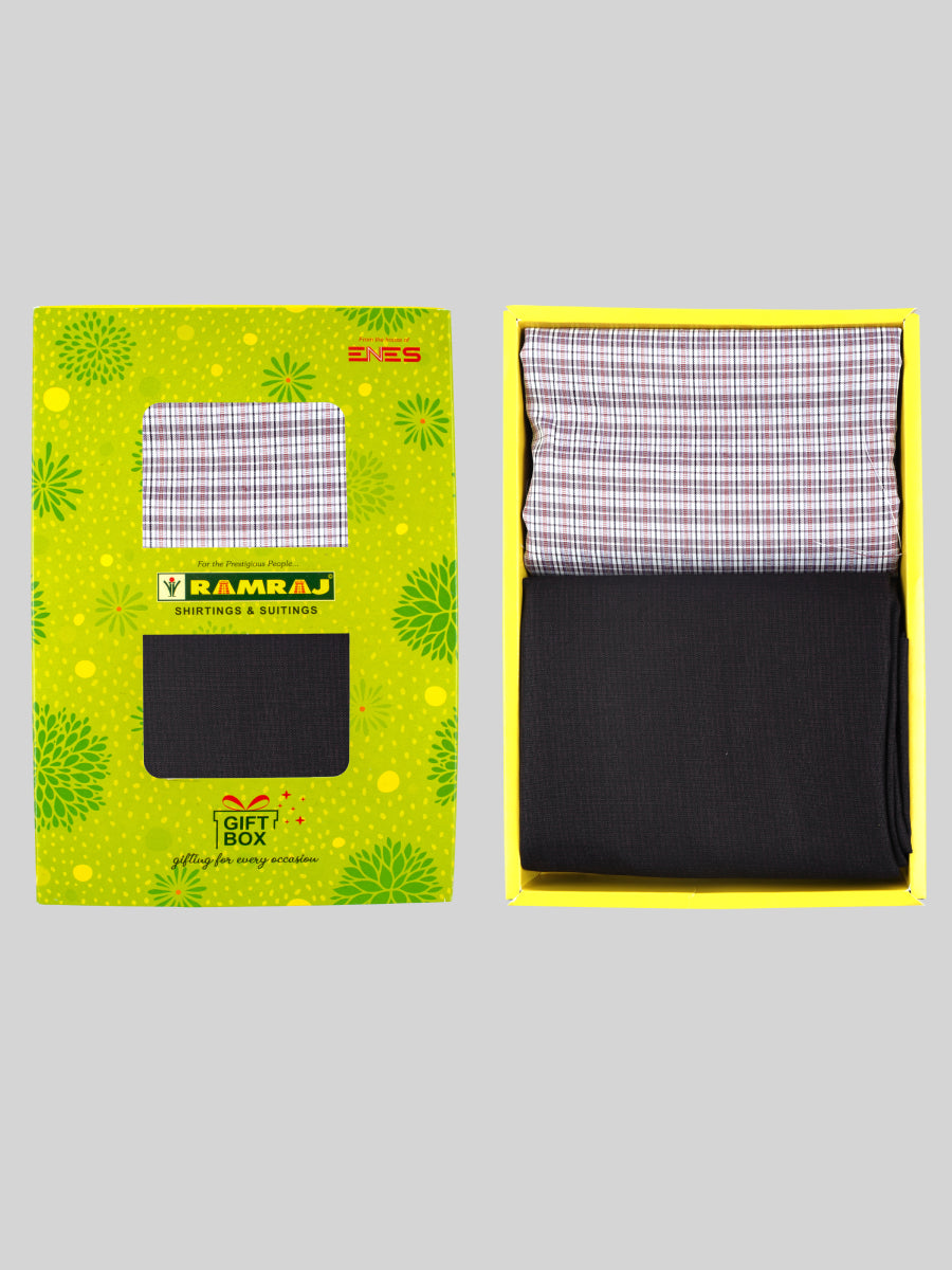 Cotton Checked Shirting & Suiting Gift Box Combo SS71-Ad vert