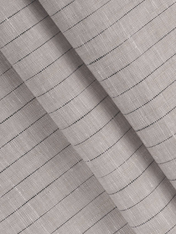Pure Linen Colour Stripes Shirt Fabric Sandal Texena