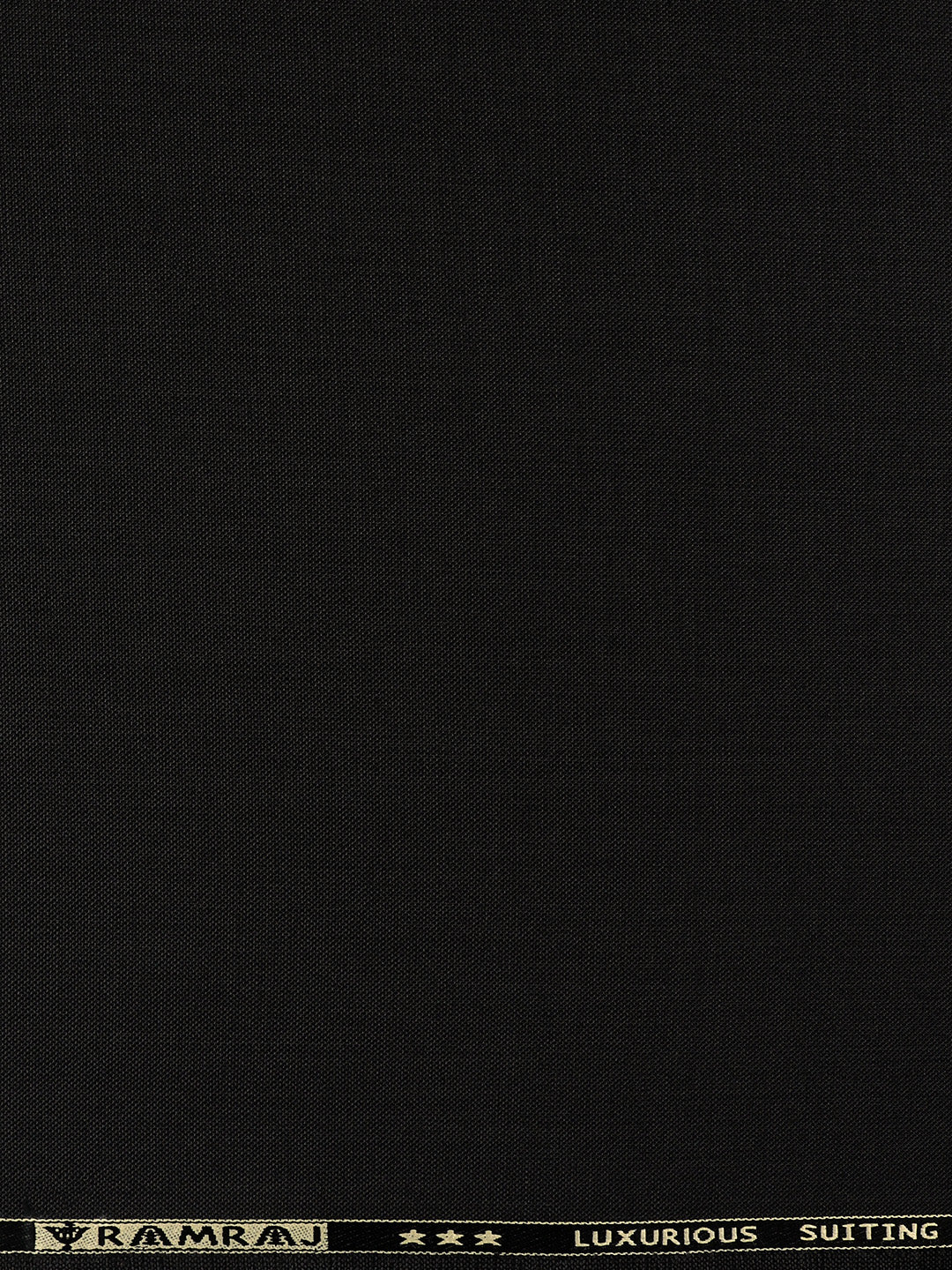 Premium Australian Merino Wool Blended Plain Pants Fabric Black Teen Wool