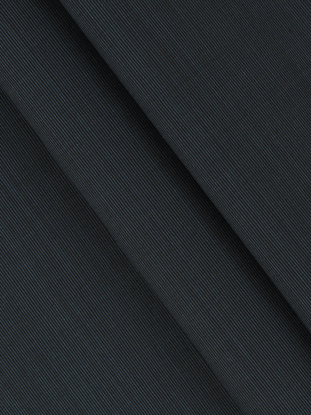 Men Wool Blended Plain Suiting Fabric Dark Blue Star Wool