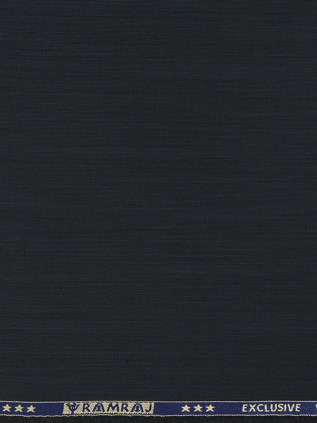 Men Wool Blended Plain Suiting Fabric Dark Blue Star Wool