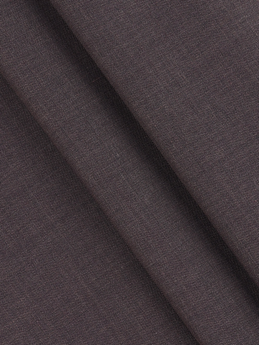 Men Wool Blended Brown Plain Suiting Fabric Star Wool