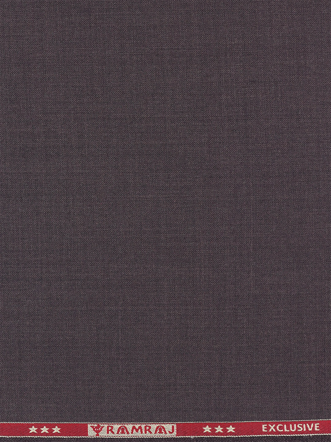 Men Wool Blended Brown Plain Suiting Fabric Star Wool