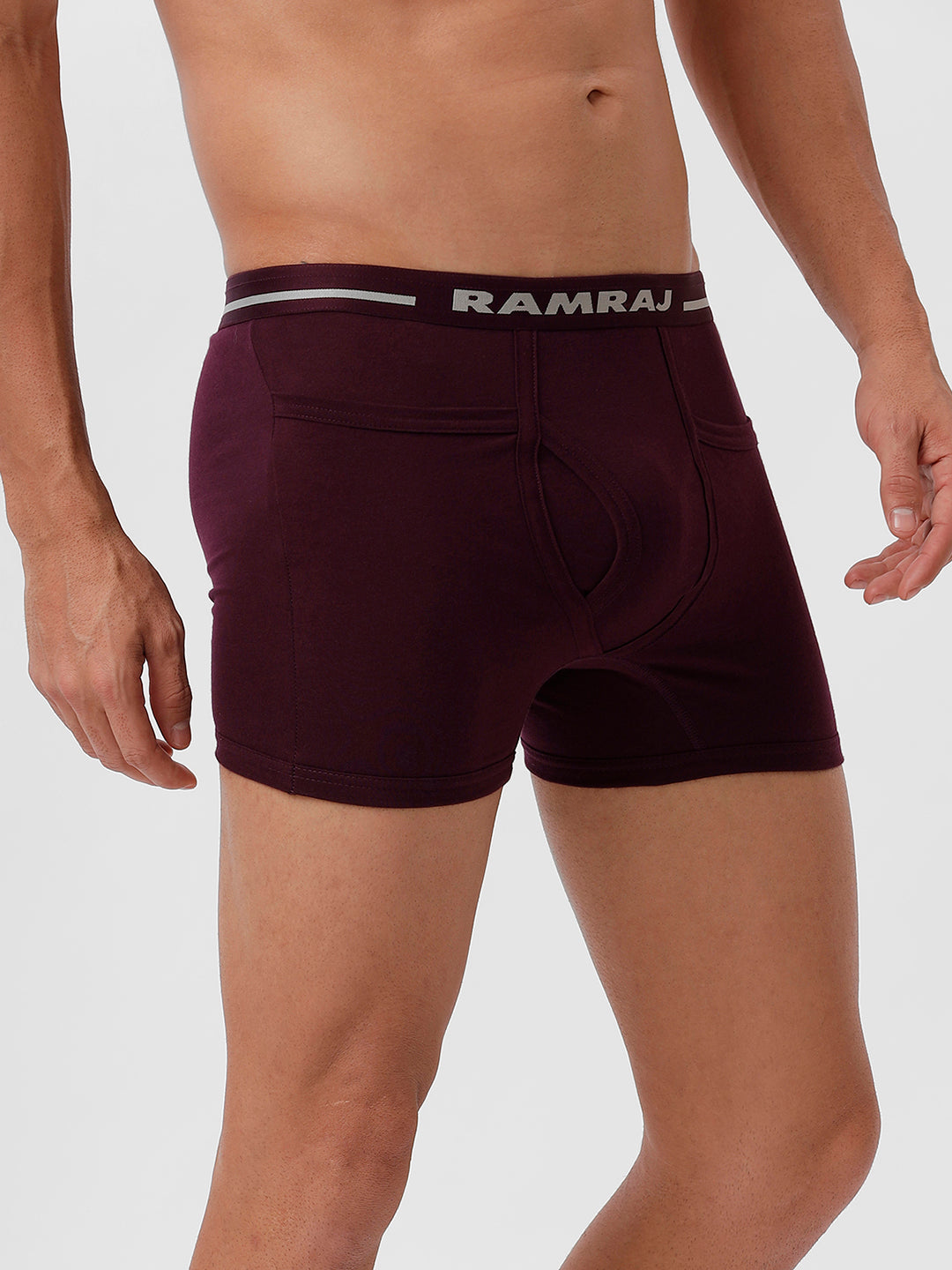 Men Trunks 2 Pcs Combo GrapeWine and GreyMelange Target