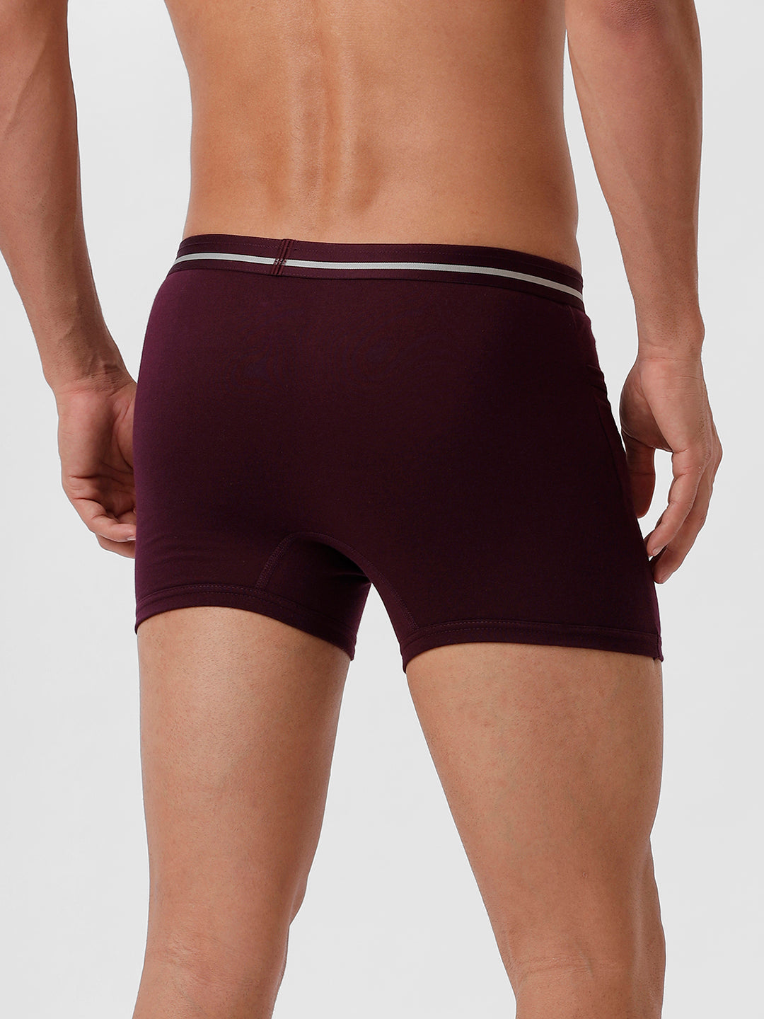 Men Trunks 4 Pcs Combo White GrapeWine Black GreyMelange Target