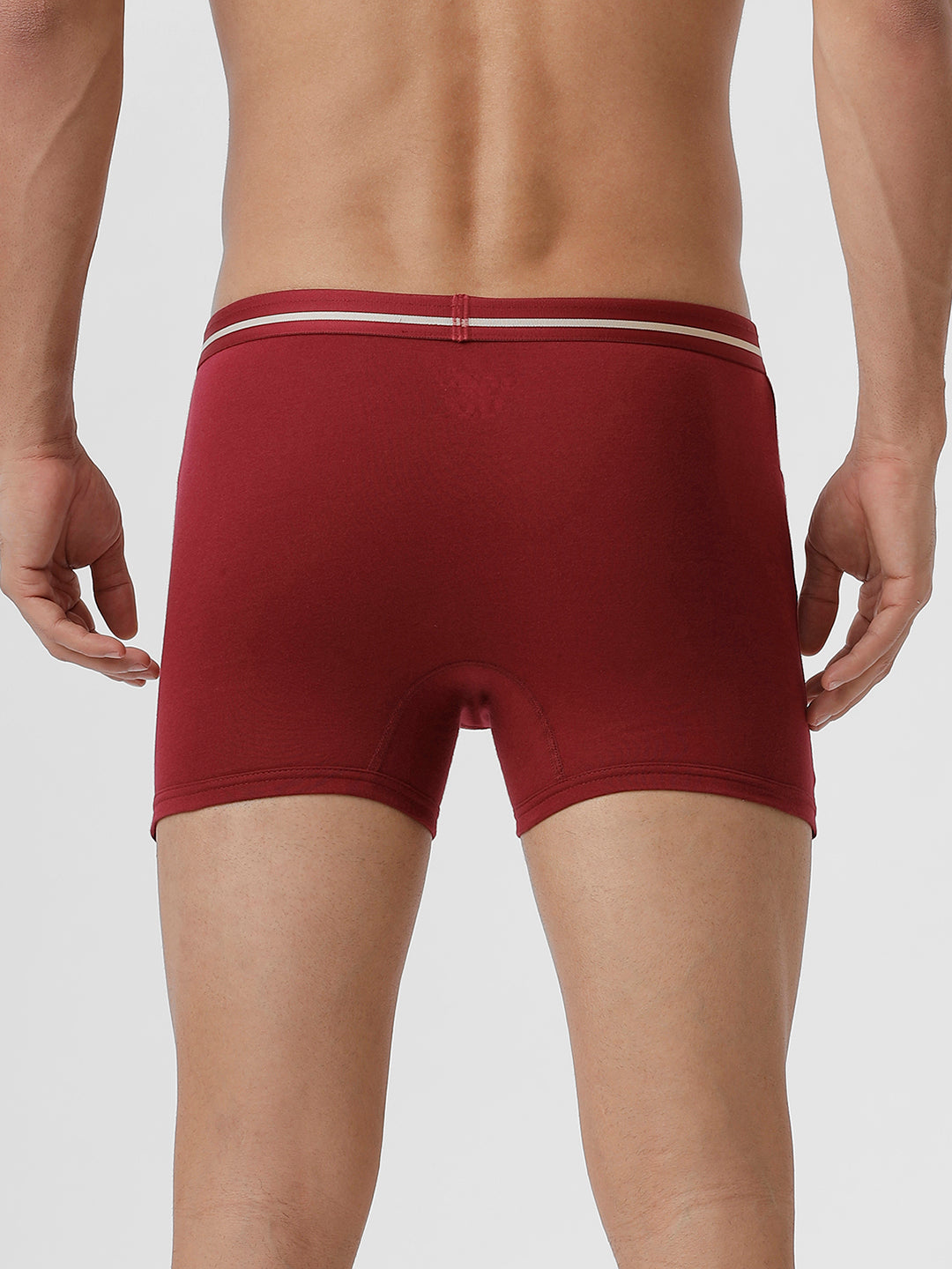 Men Trunks 2 Pcs Combo Cherry and Black Target