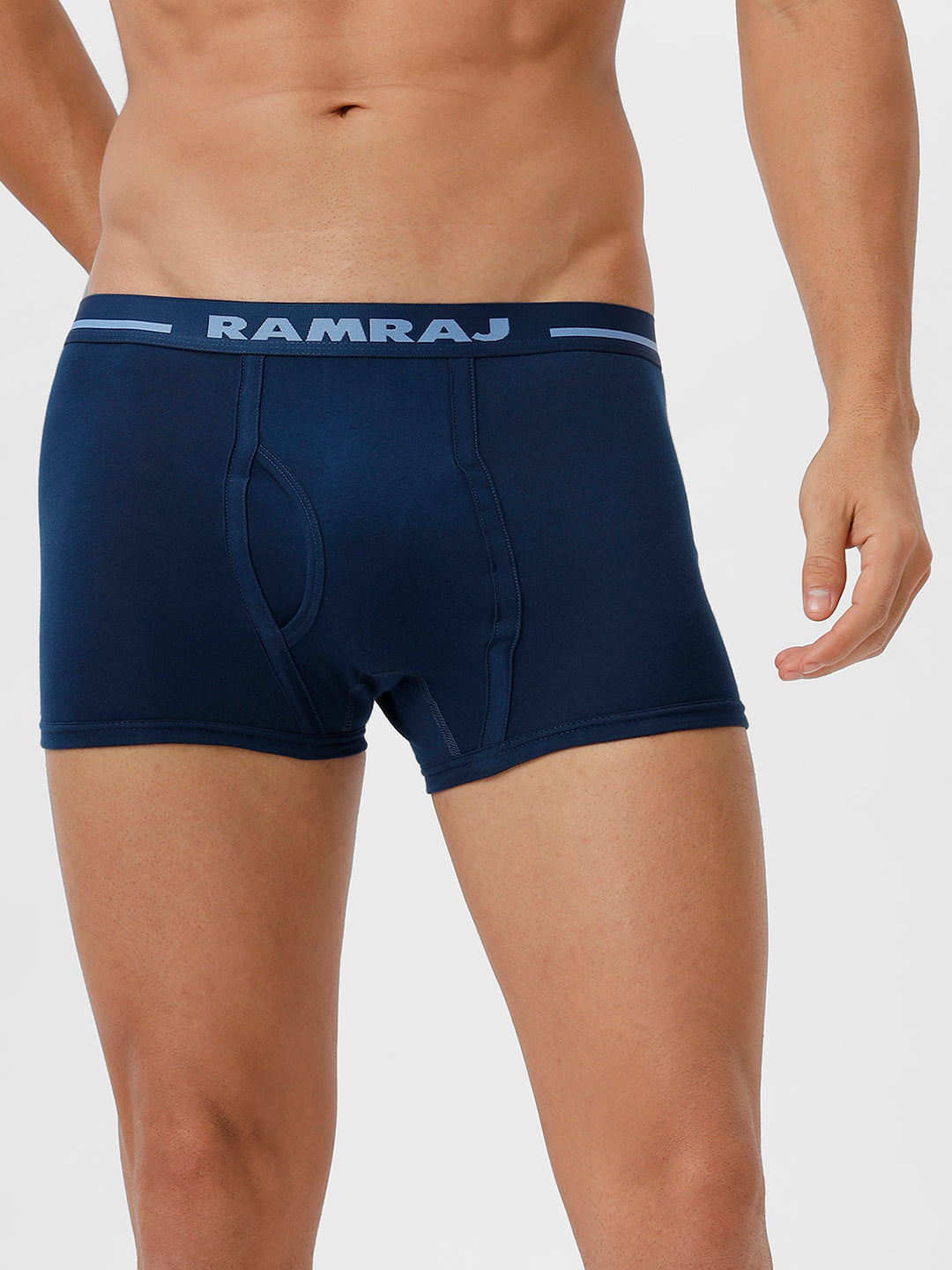 Men Trunks 2 Pcs Combo GreyMelange and SPBlue Vintrack