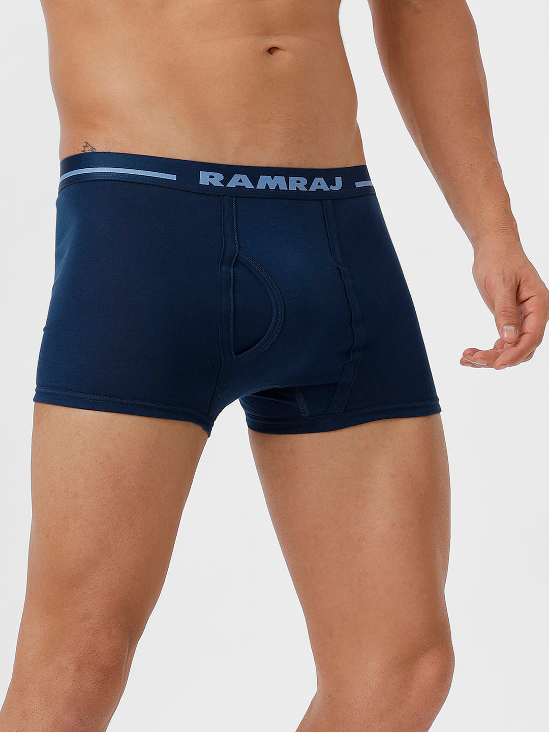 Men Trunks 2 Pcs Combo GreyMelange and SPBlue Vintrack