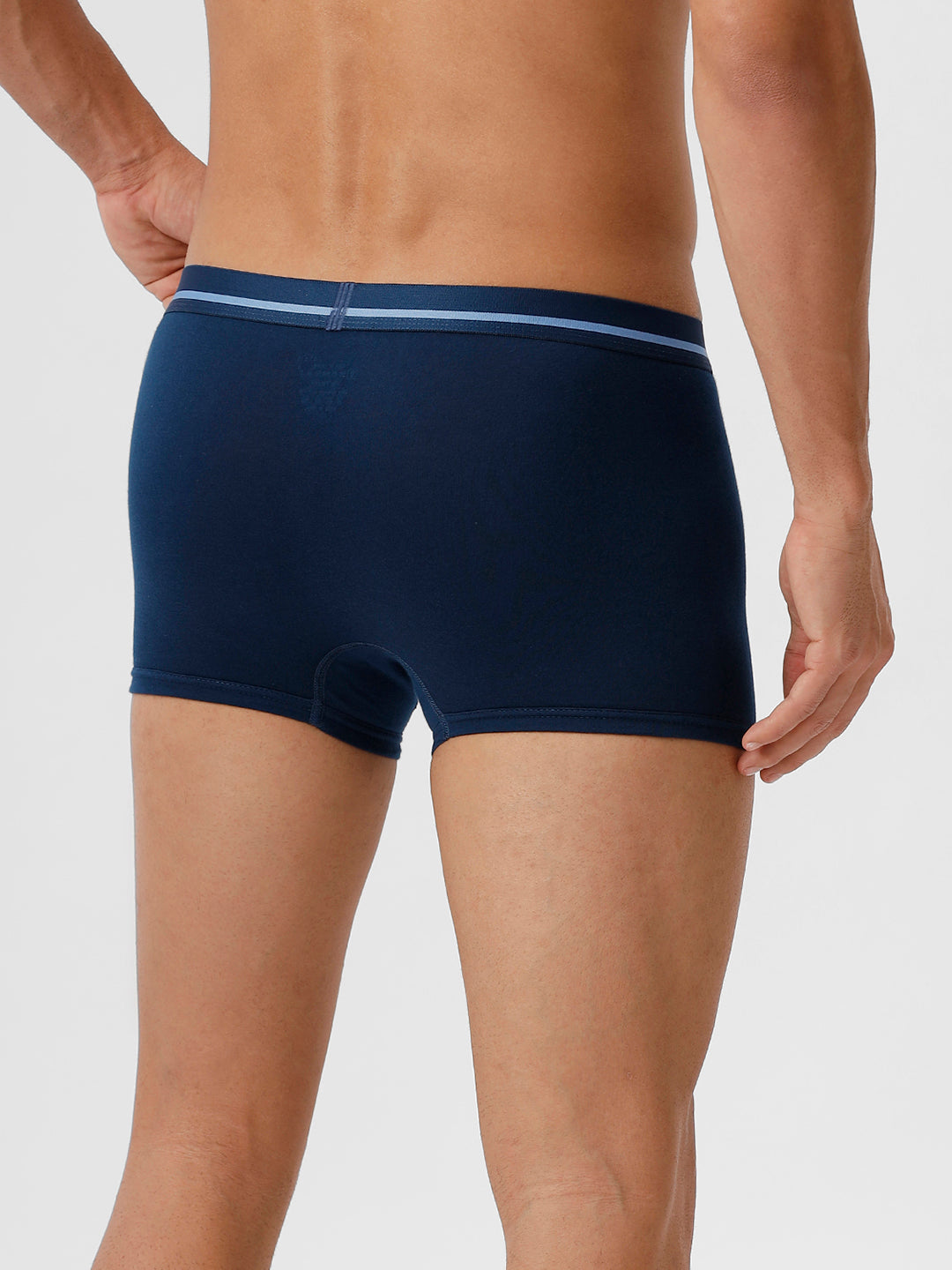 Men Trunks 2 Pcs Combo GreyMelange and SPBlue Vintrack