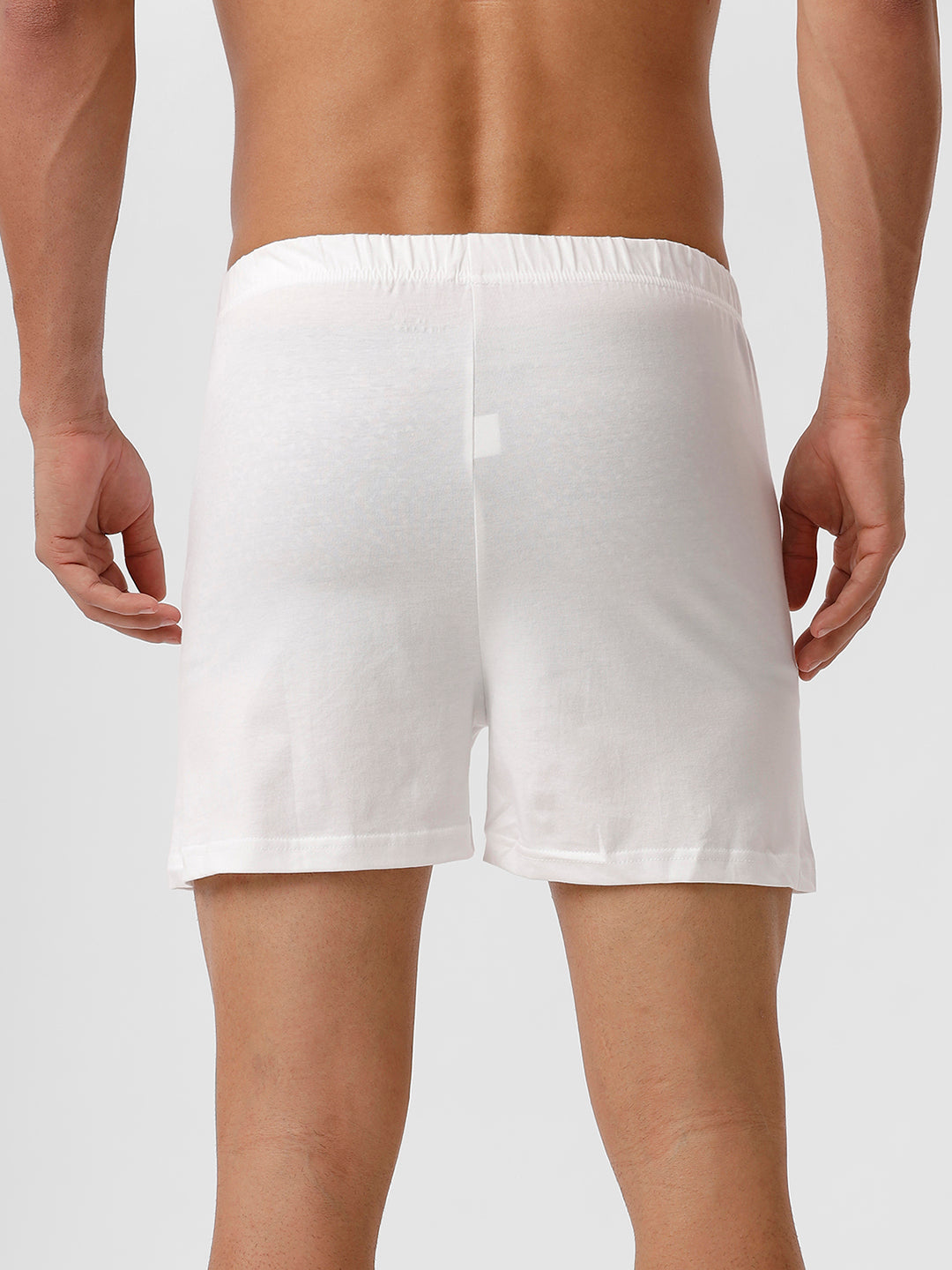 Men Knitted White Boxers Real Relax