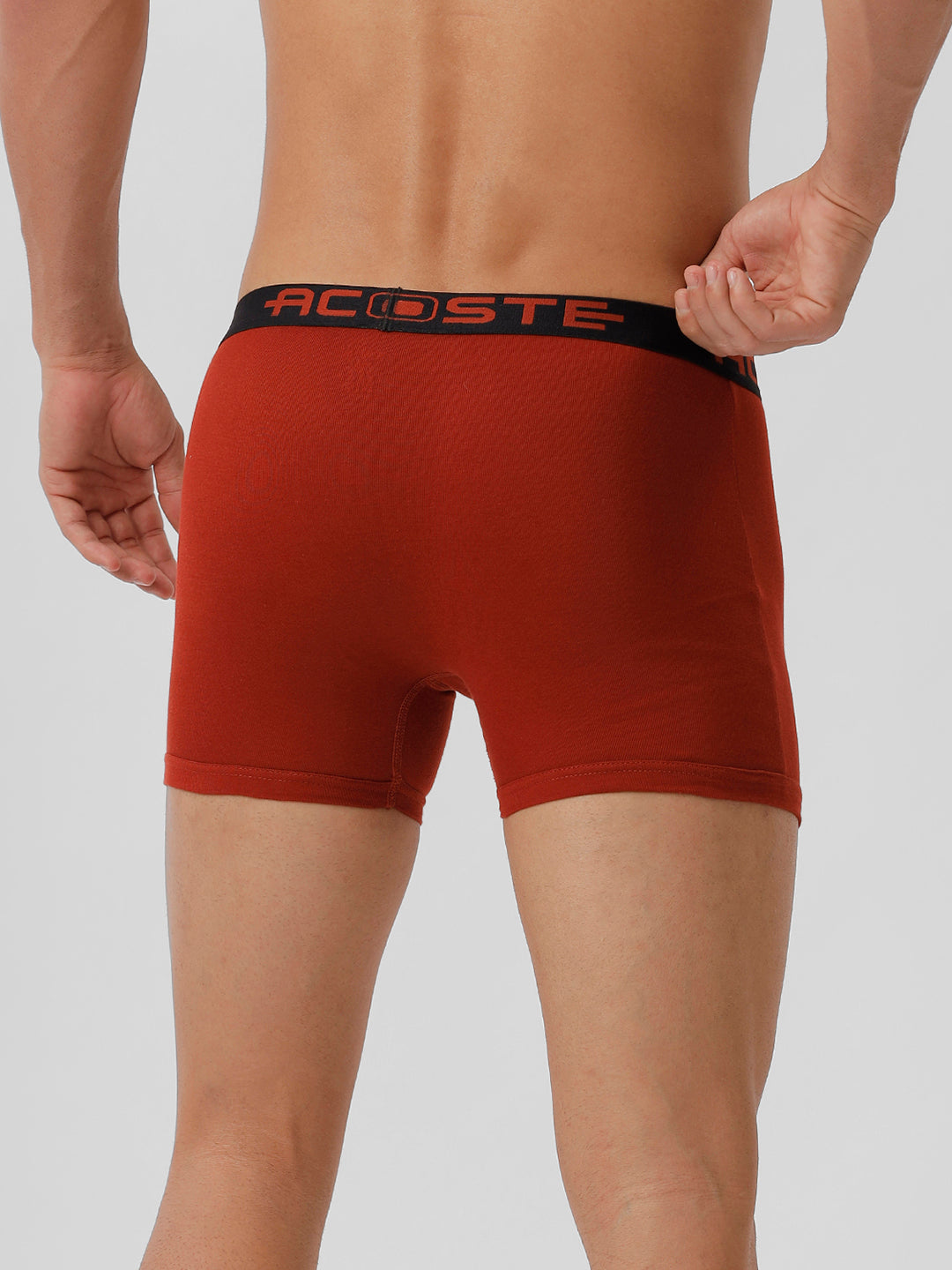 Men Assorted Soft Combed Rib Outer Elastic Trunks Acoste 1013 (2PCs Pack)