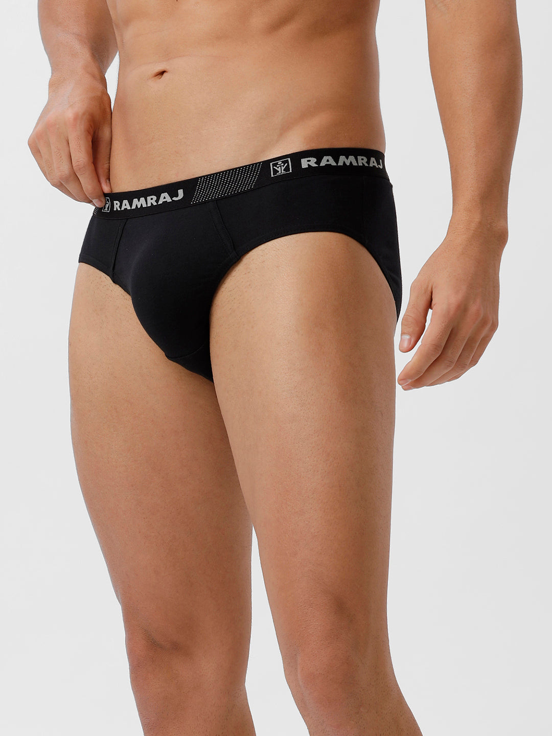 Men Briefs OE 2 Pcs Combo Black and GreyMelange Suriya