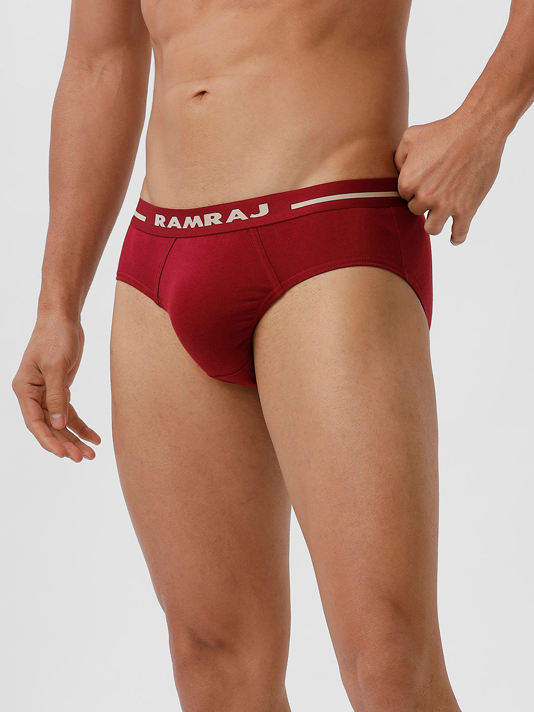 Men Briefs OE 2 Pcs Combo Black and Cherry Suriya