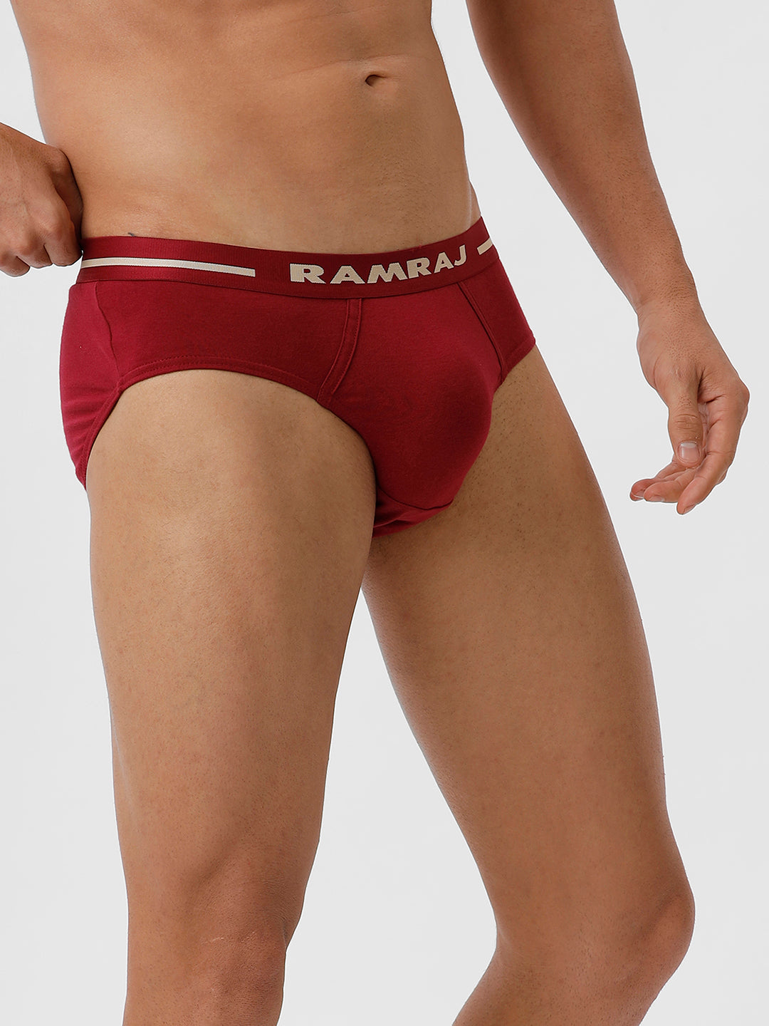 Men Briefs OE 2 Pcs Combo Black and Cherry Suriya