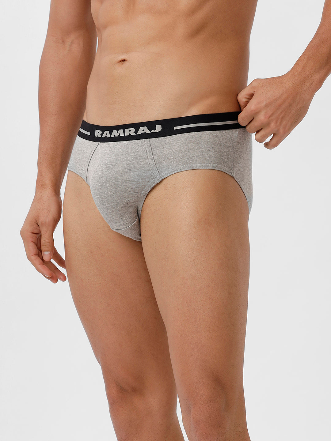 Men Briefs OE 2 Pcs Combo Black and GreyMelange Suriya