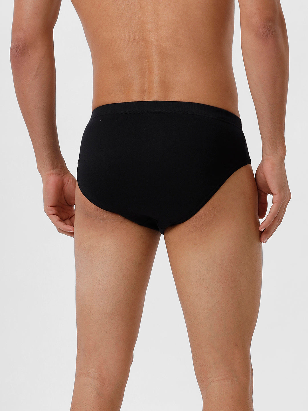 Men Soft Stretchable Black Inner Elastic Brief Suriya (2 PCs Pack)