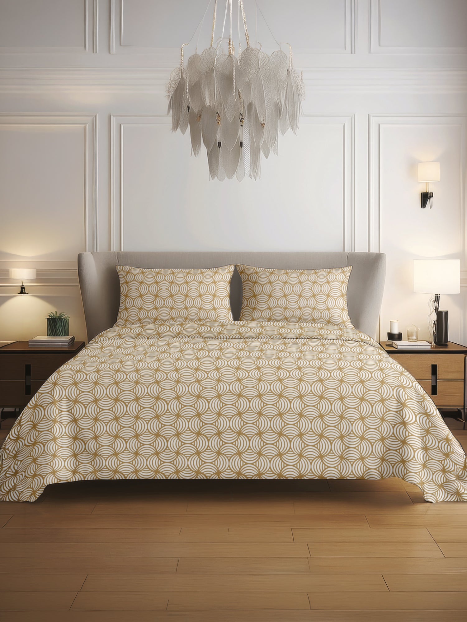 King Size Premium Cotton Bed Sheet & 2 Pillow Cover Set BPP03