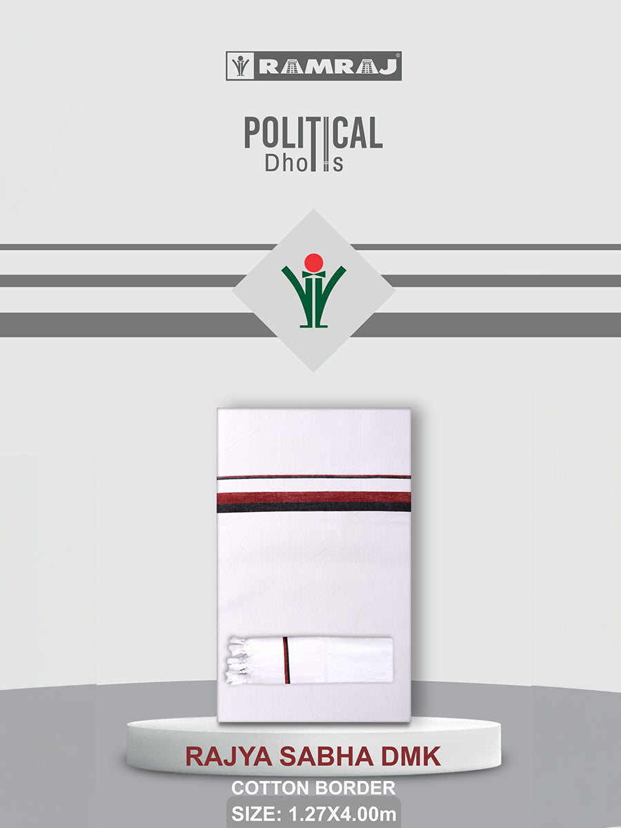 Cotton Political Dhoti Rajya Sabha DMK