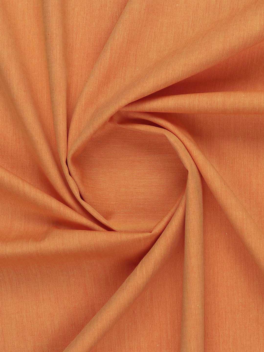 100% Cotton Solid Orange Shirting Fabric _BMW