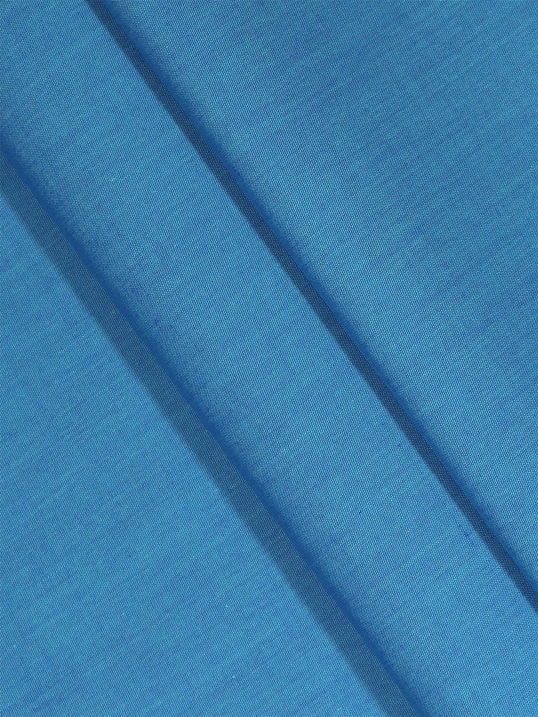 Cotton Rich Blue Plain Shirt Fabric BMW
