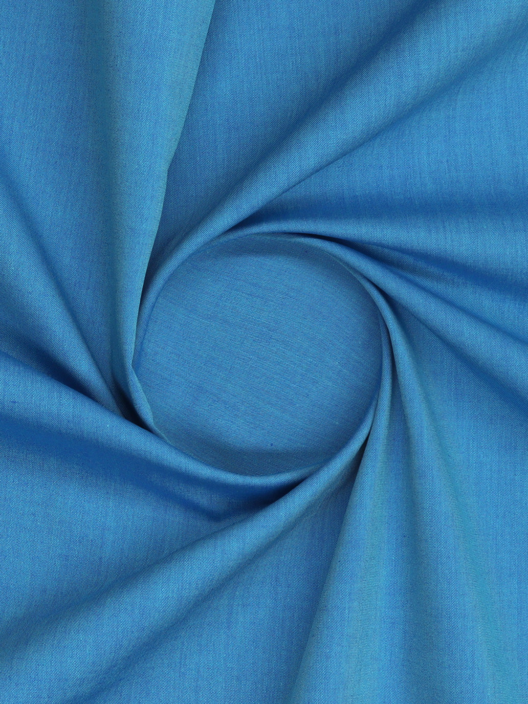 Cotton Rich Blue Plain Shirt Fabric BMW