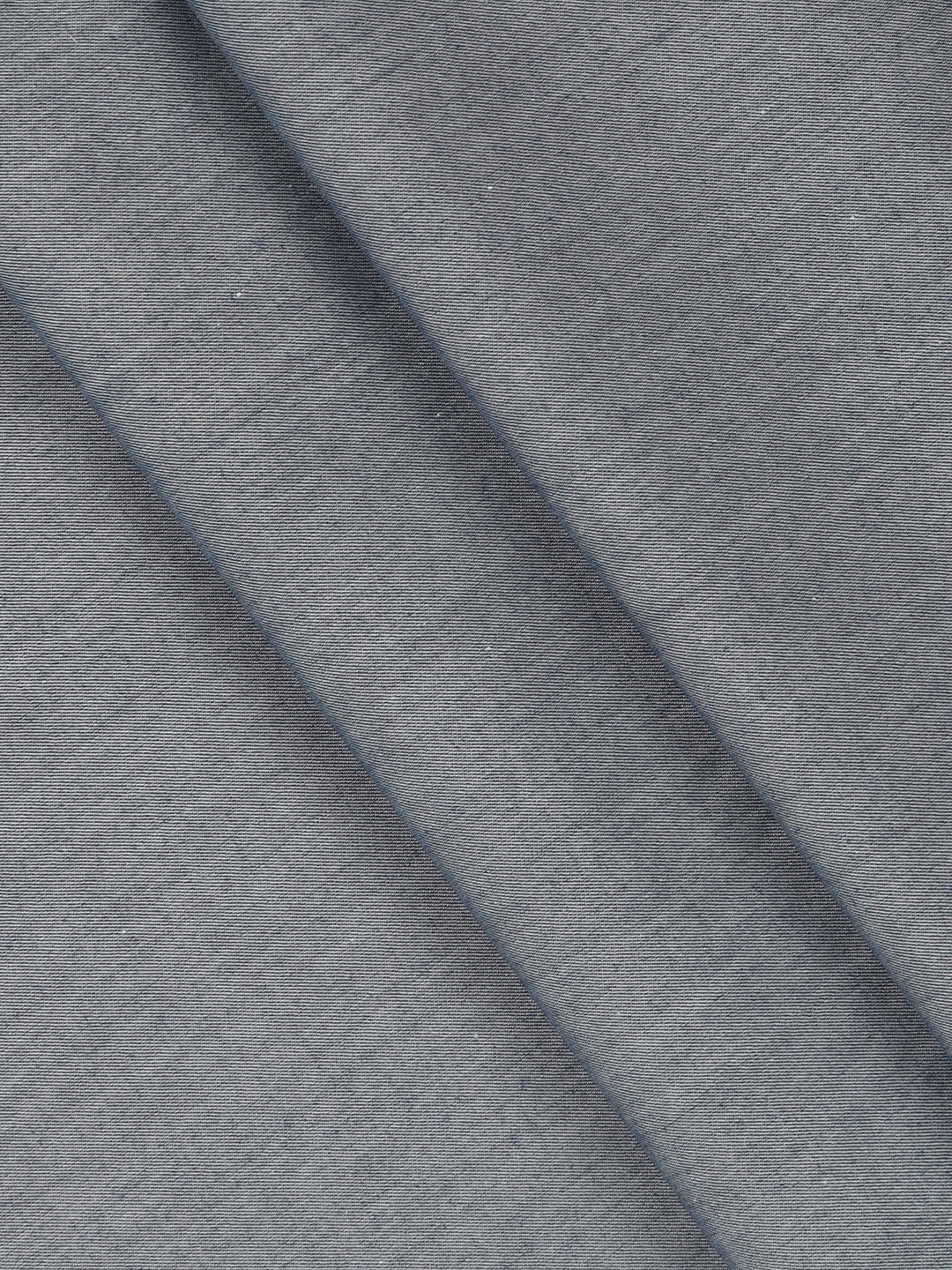 Men Supima Cotton Plain Shirt Fabric Dark Grey Hummer Bit