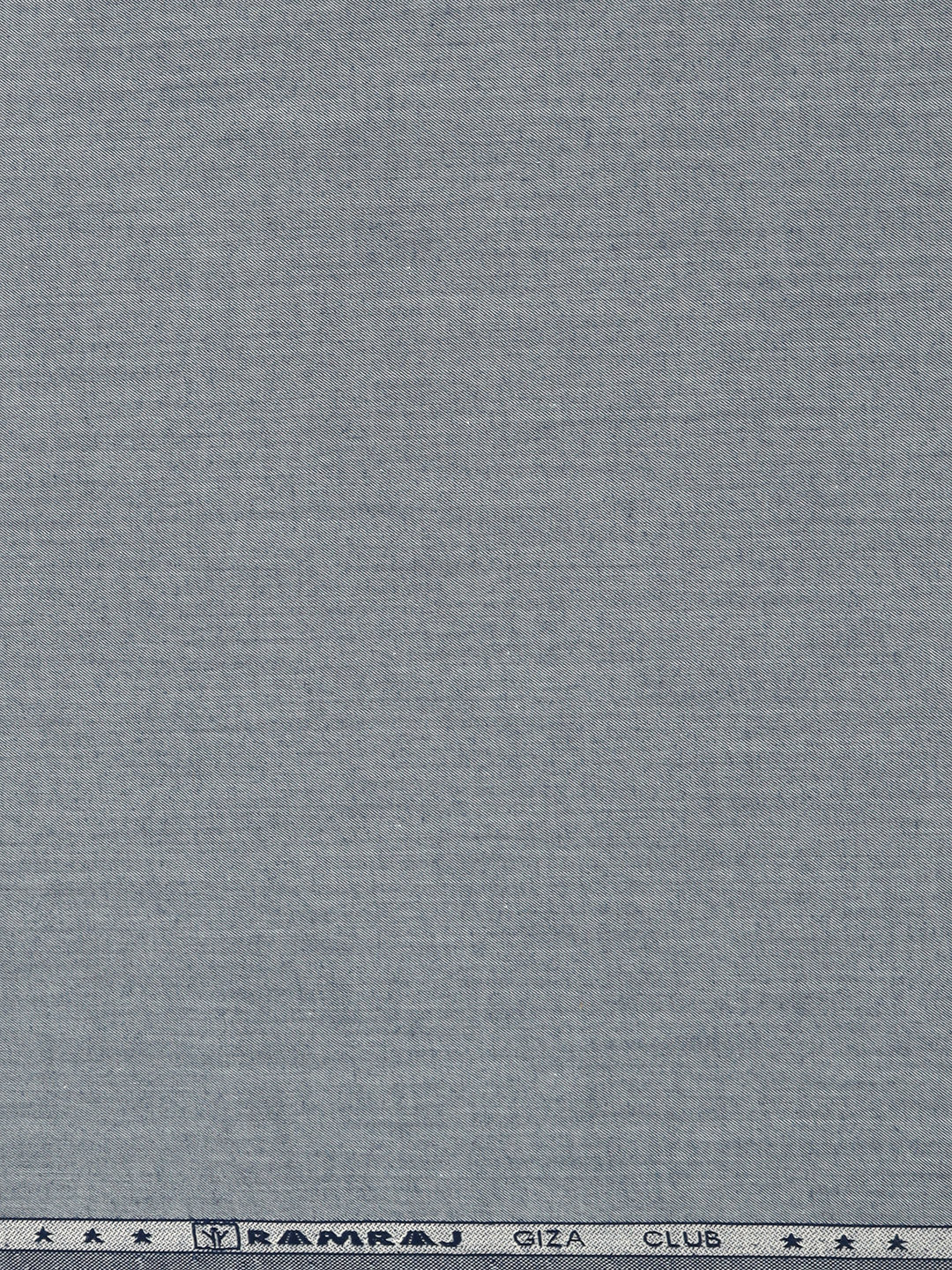 Men Supima Cotton Plain Shirt Fabric Dark Grey Hummer Bit