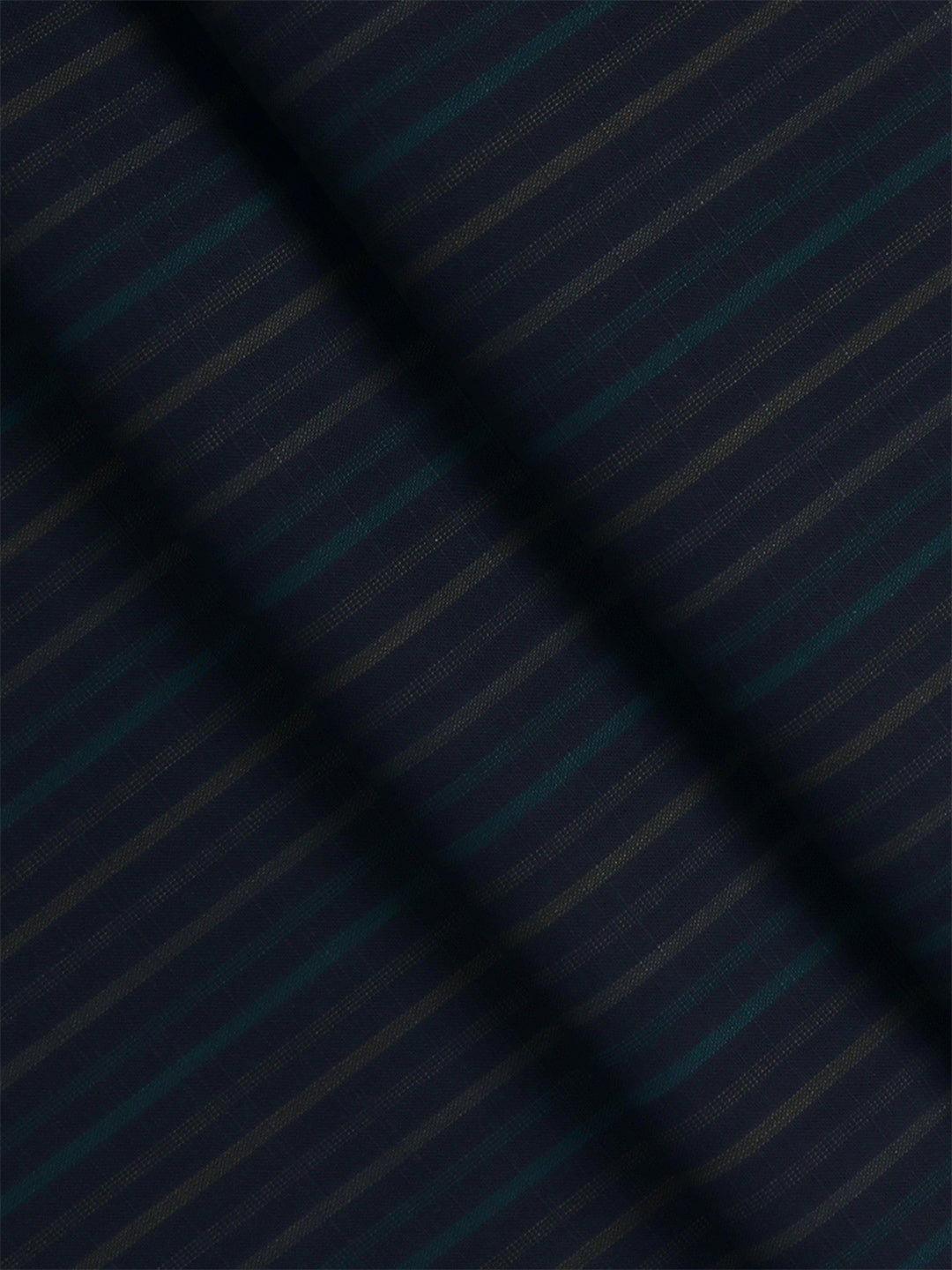 Cotton Navy Stripe Shirt Fabric-Liberty Cotton