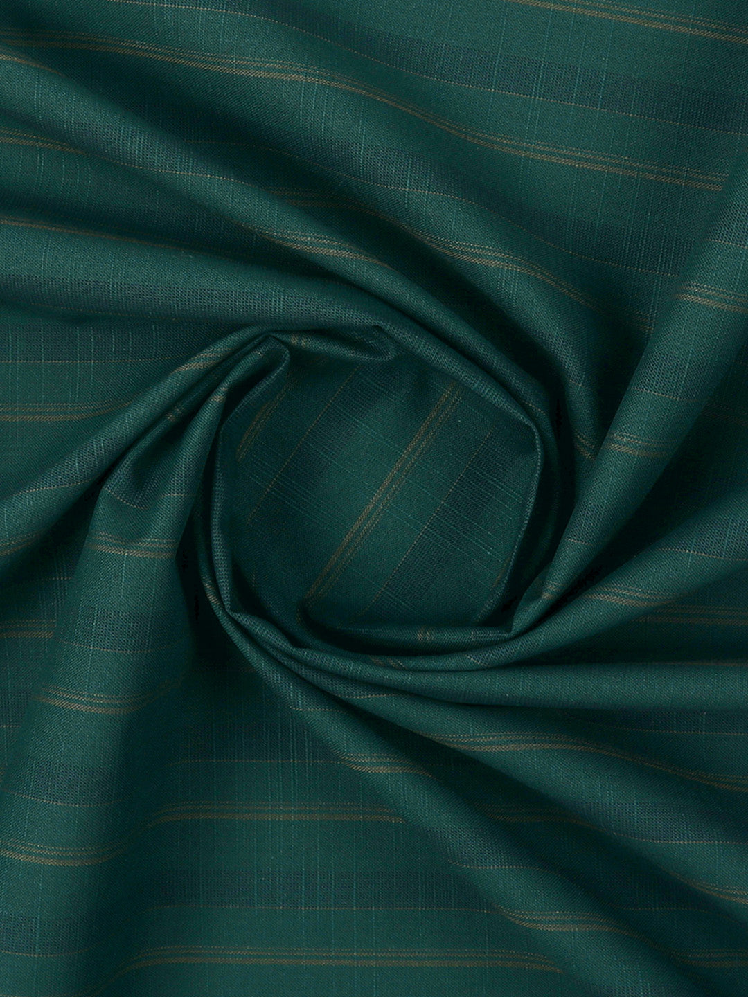 Cotton Phthalo Green Stripe Shirt Fabric-Liberty Cotton