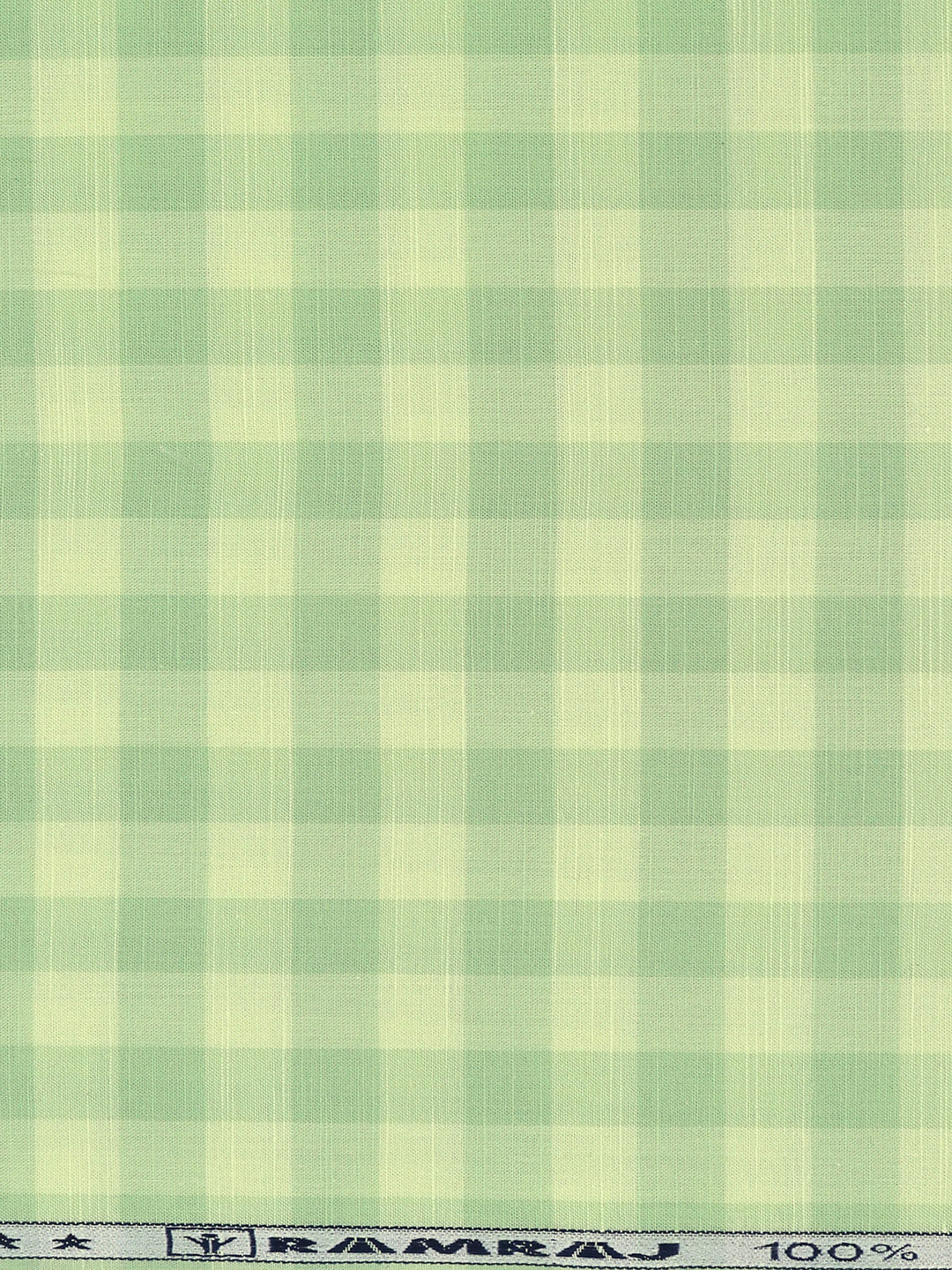 Men 100%Cotton Checks Shirt Fabric Green Liberty Cotton