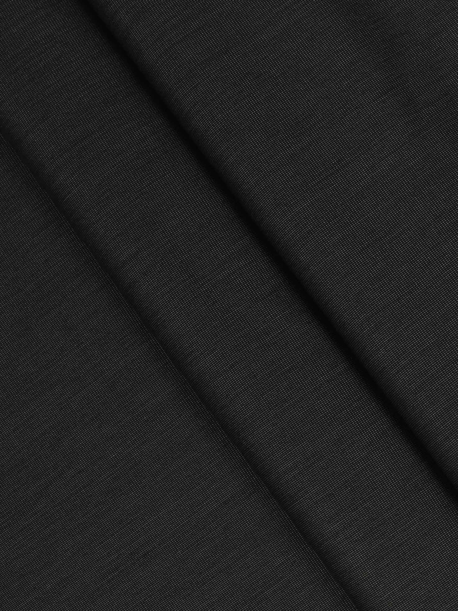 100% Premium Cotton Indigo Black Colour Plain Pants Fabric -Close view