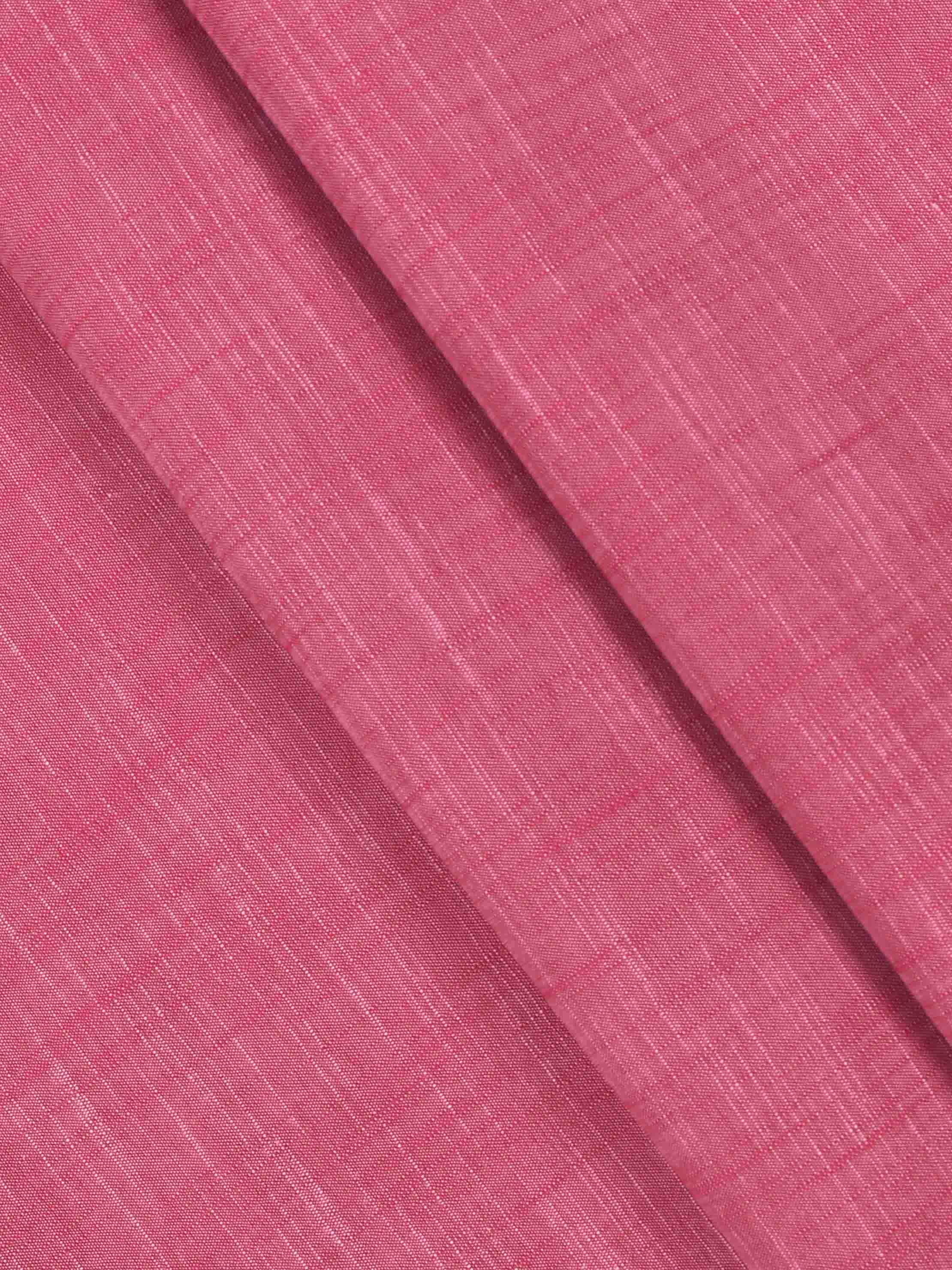 Mens Cotton Shirting Fabric Pink Mercury Bit