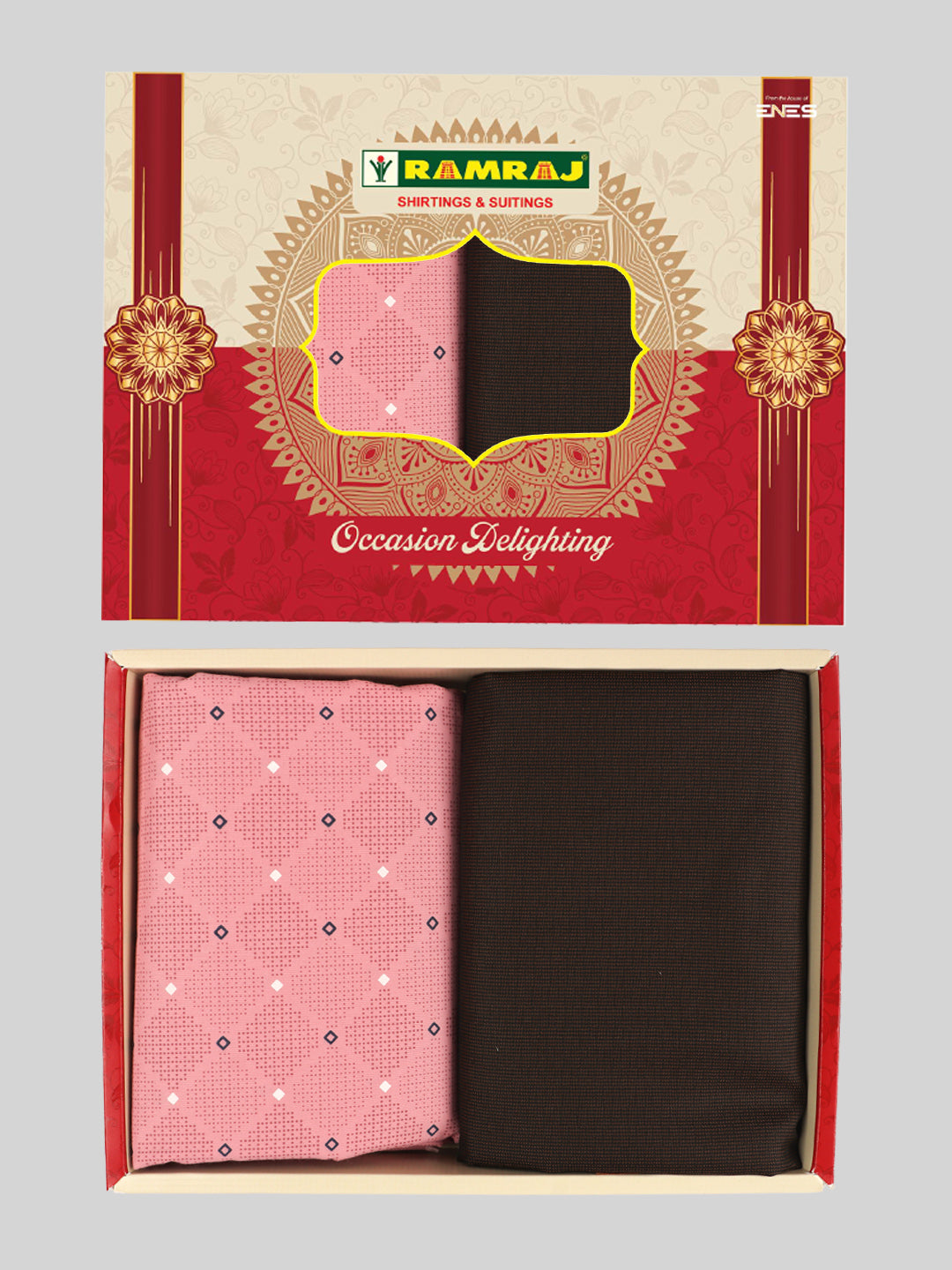 Men Cotton Printed Shirting & Suiting Gift Box RD149
