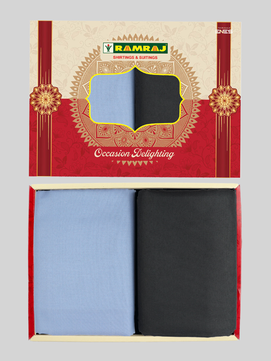 Men Cotton Plain Shirting & Suiting Gift Box RD132