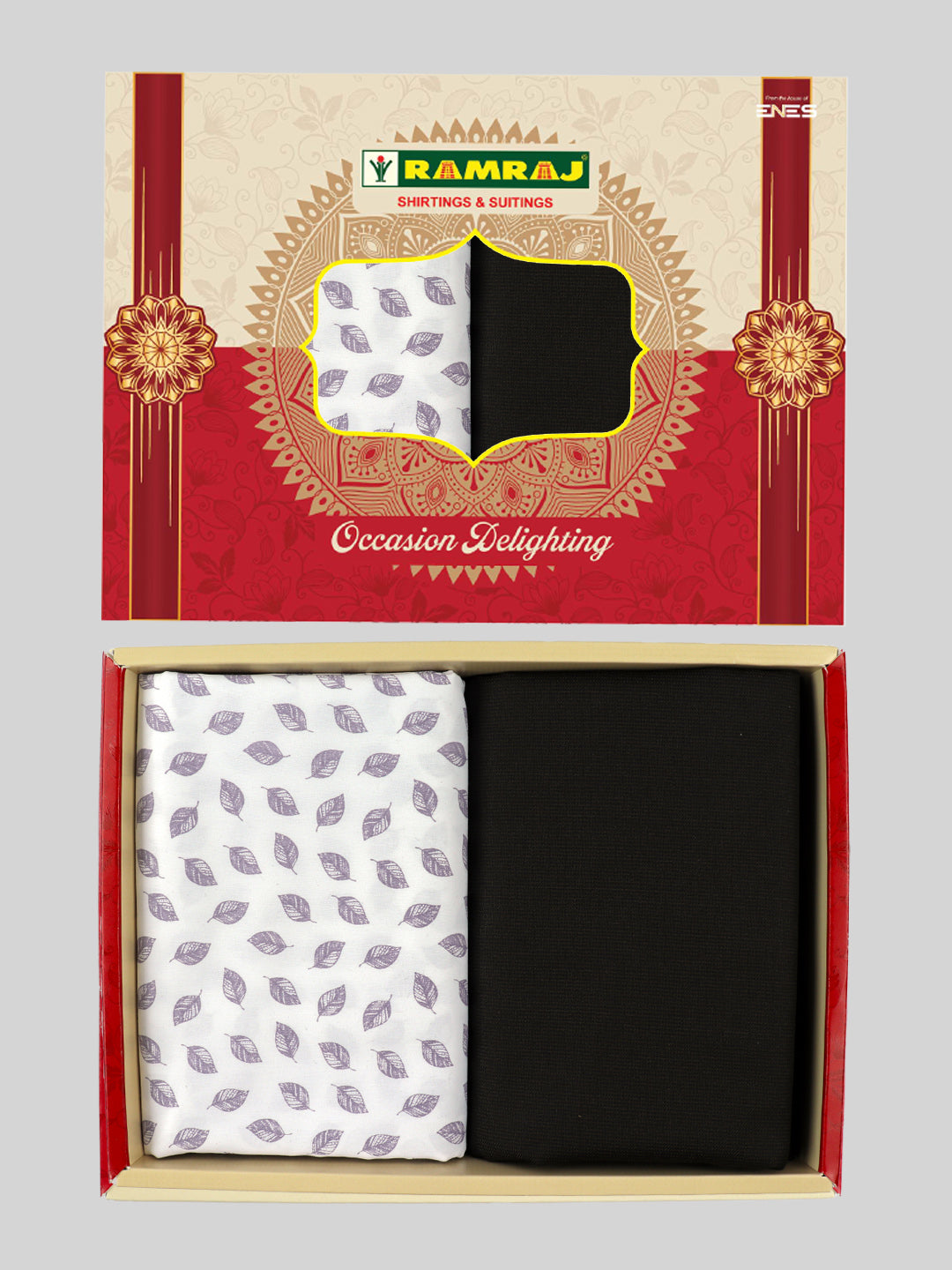 Men Cotton Printed Shirting & Suiting Gift Box RD153