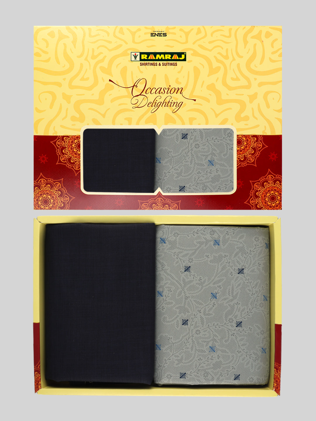 Men Cotton Printed Shirting & Suiting Gift Box RD128