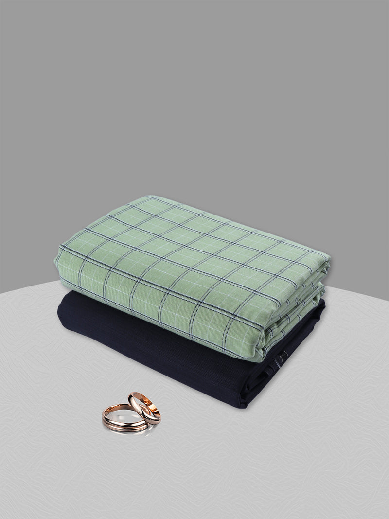 Cotton Checked Shirting & Suiting Gift Box Combo Red Coral RD83